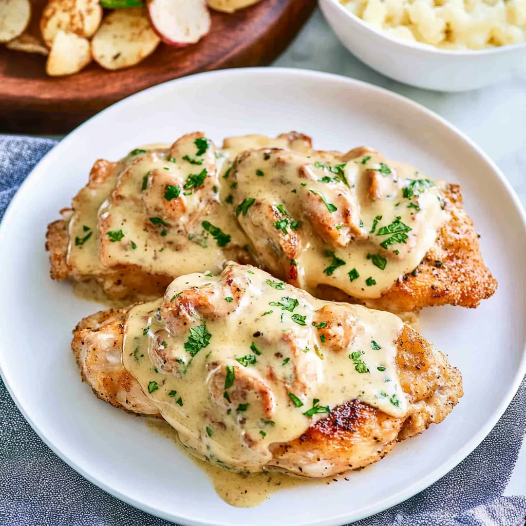 Copycat Texas Roadhouse Smothered Chicken