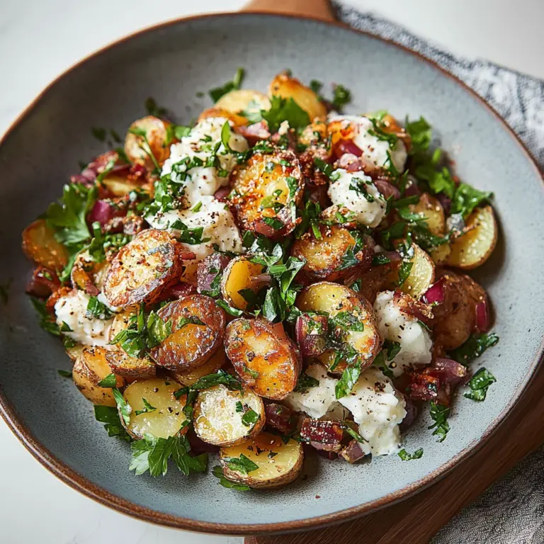 Crispy Smashed Potato Salad