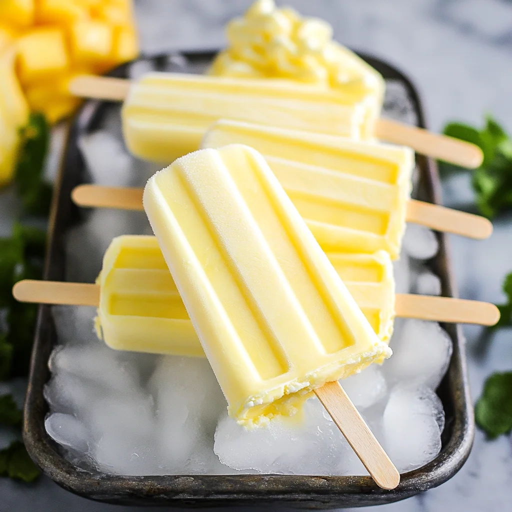 Dole Whip Popsicles