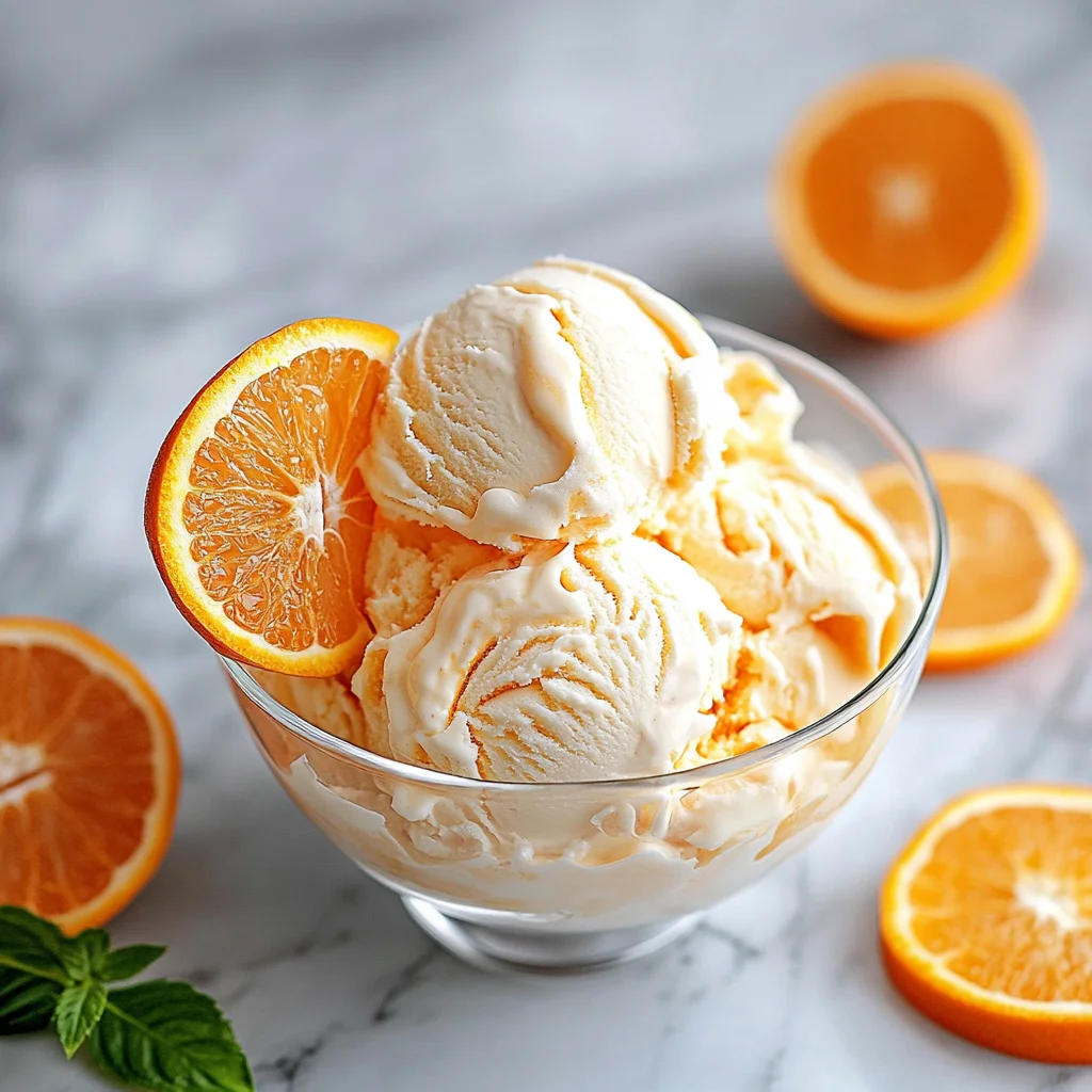 Orange Creamsicle Ice Cream