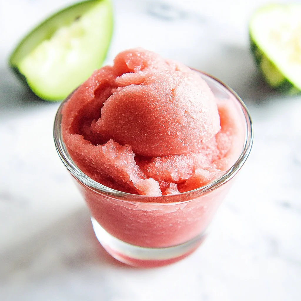 Watermelon Sorbet (only 3 ingredients!)