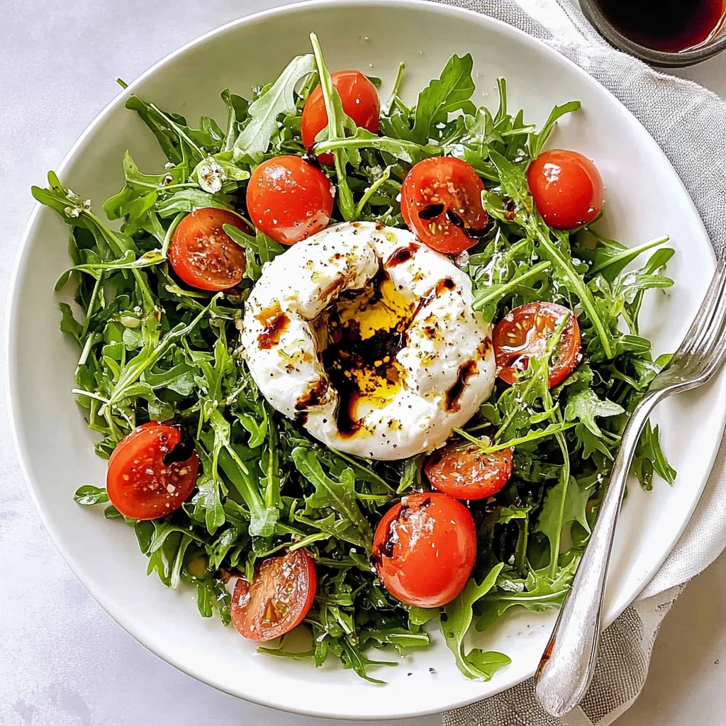 Arugula Burrata Salad with Balsamic