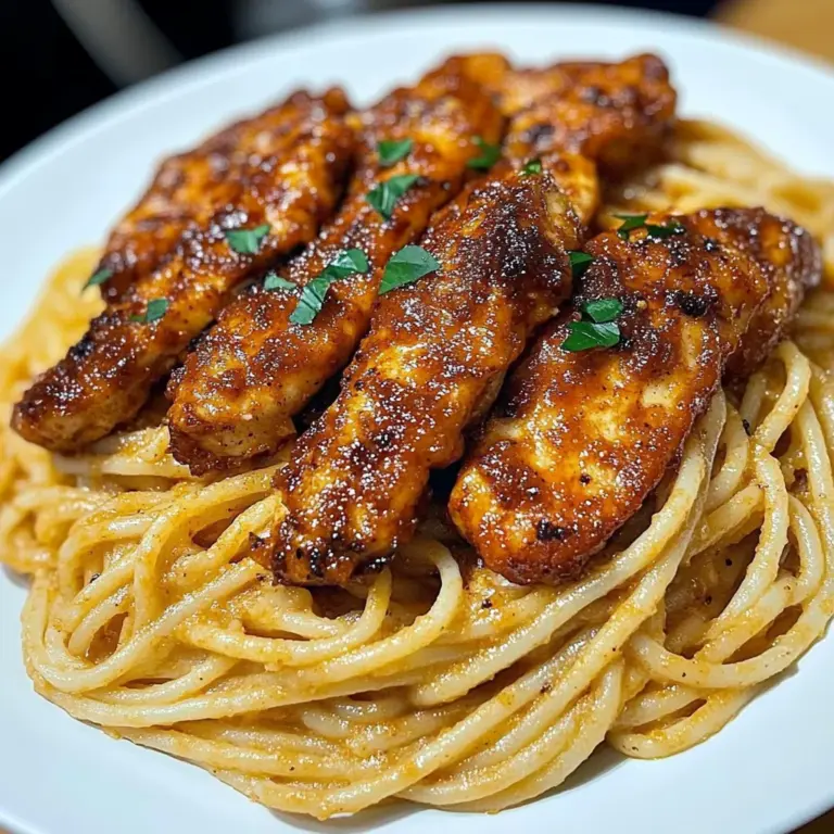 Cajun Chicken with Creamy Parmesan Linguine Pasta