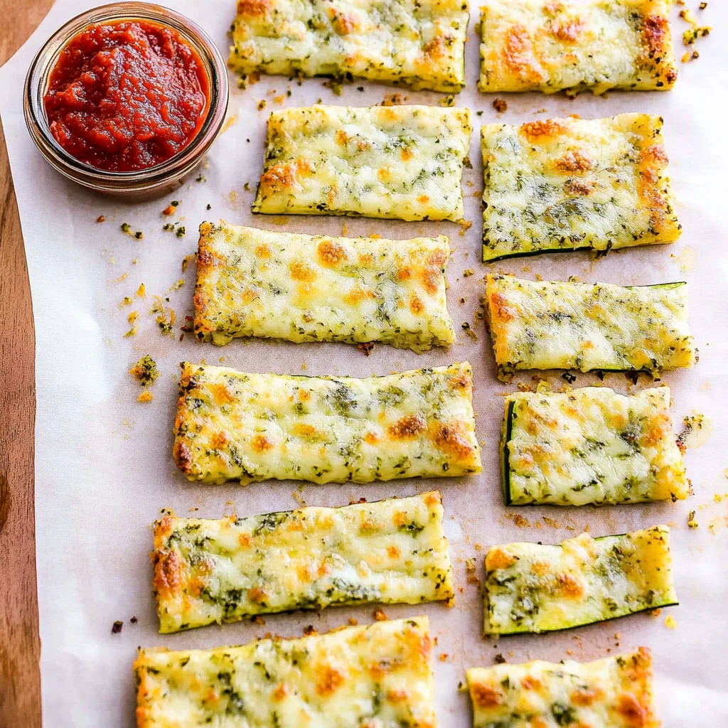 Cheesy Zucchini Breadsticks