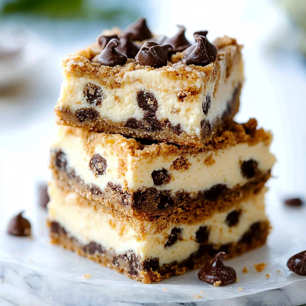Cookie Dough Cheesecake Bars