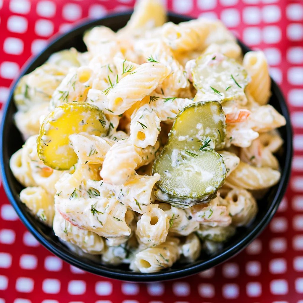 Dill Pickle Pasta Salad