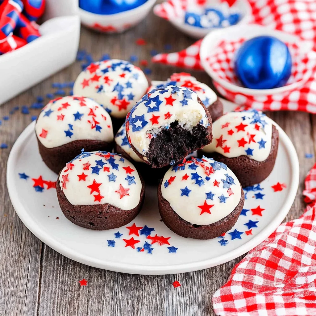 Easy 4th of July Brownies