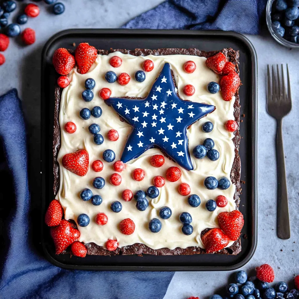 Easy 4th of July Brownies
