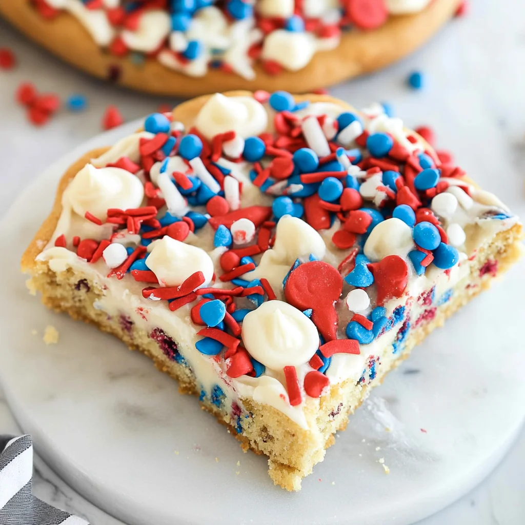 Fireworks Sugar Cookie Cake Recipe