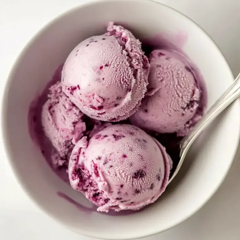 Fresh Blackberry Ice Cream (No Churn)