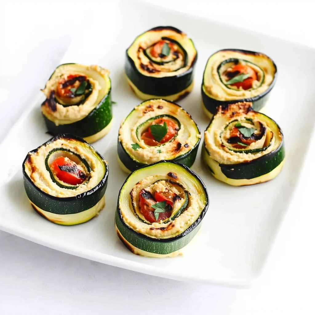 Grilled Zucchini Hummus Roll-Ups Recipe