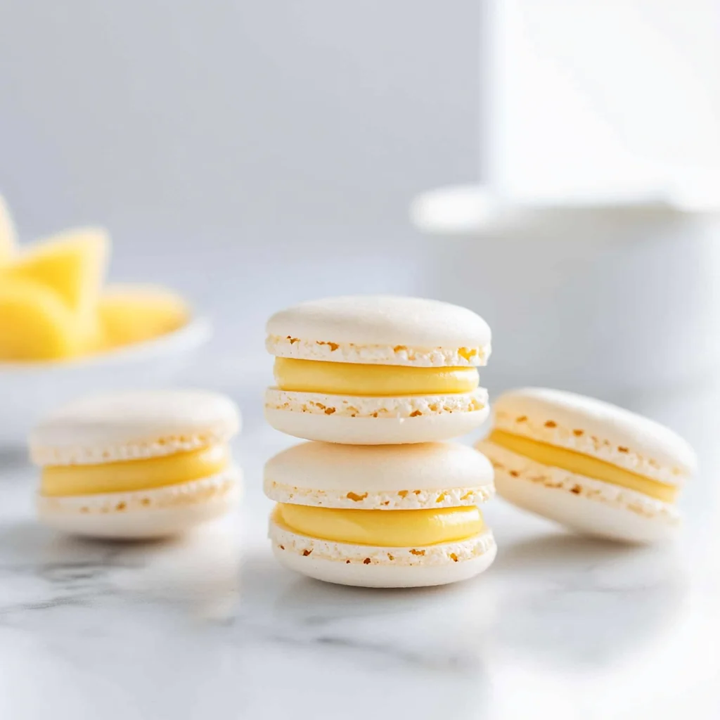 Mango Macarons