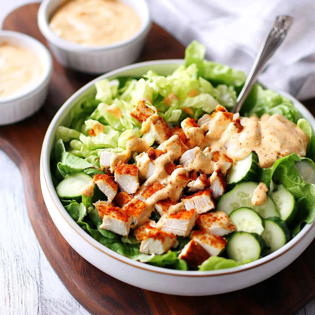 Paleo Chicken Cobb Salad with Buffalo Ranch {Whole30}