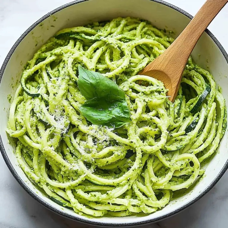 Raw Avocado Pesto Zucchini Noodles