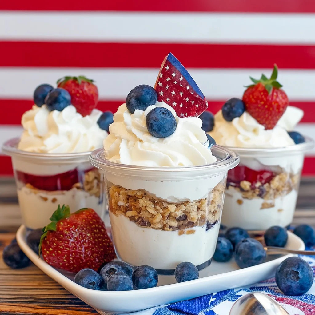 Red White and Blue Parfaits Recipe