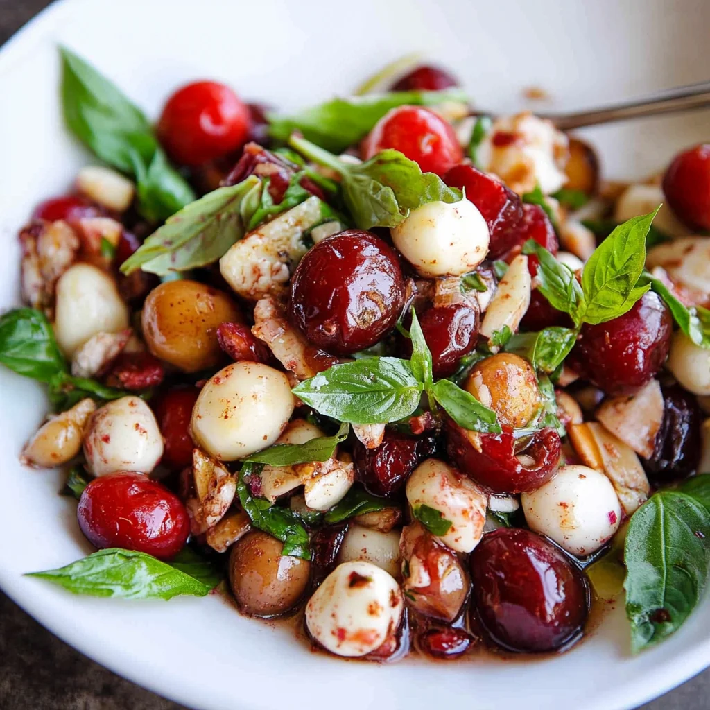 Sweet Cherry Caprese Salad