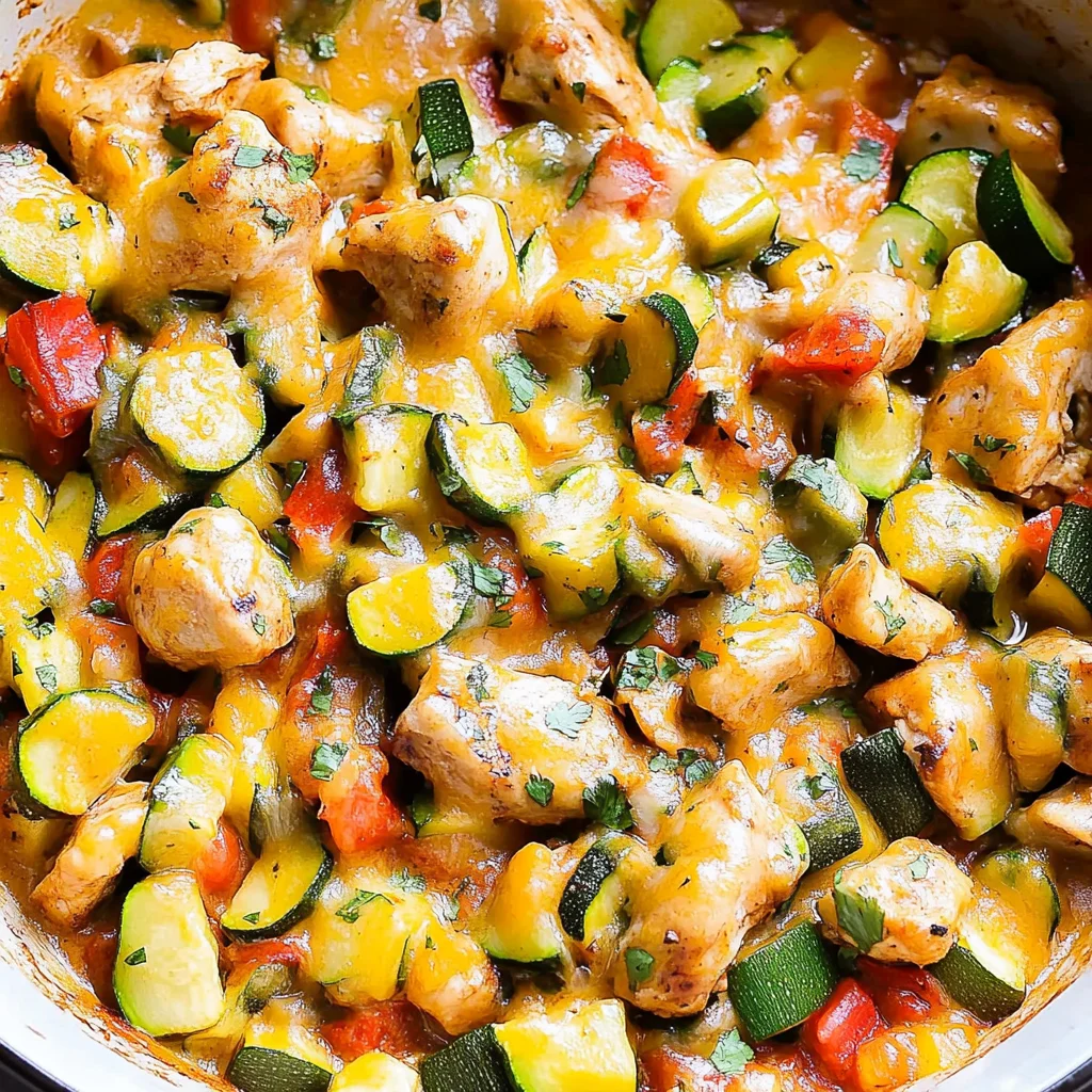 Tex Mex Chicken and Zucchini Recipe