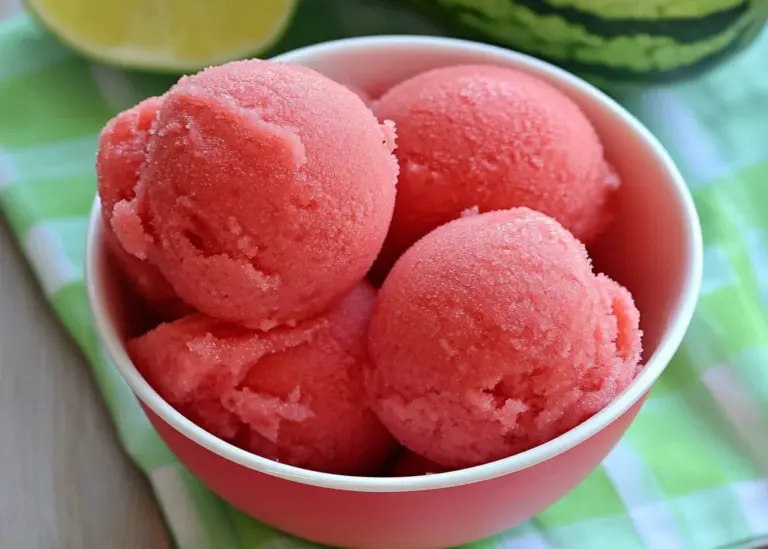 4 Ingredient Watermelon Sorbet Recipe