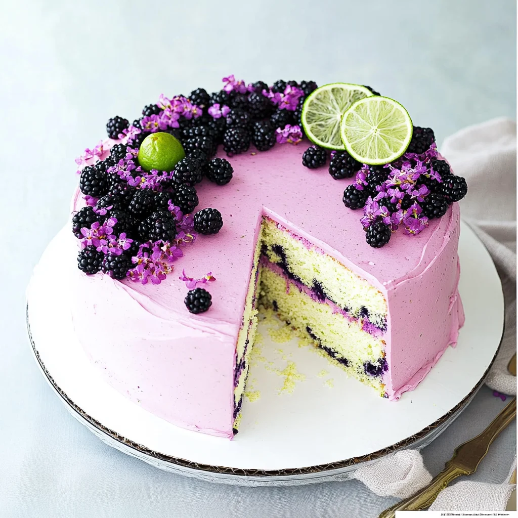 Blackberry Lime Cake
