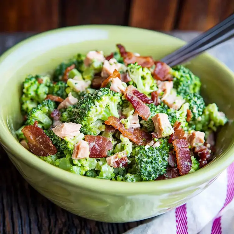 Classic Turkey Bacon Broccoli Salad Recipe