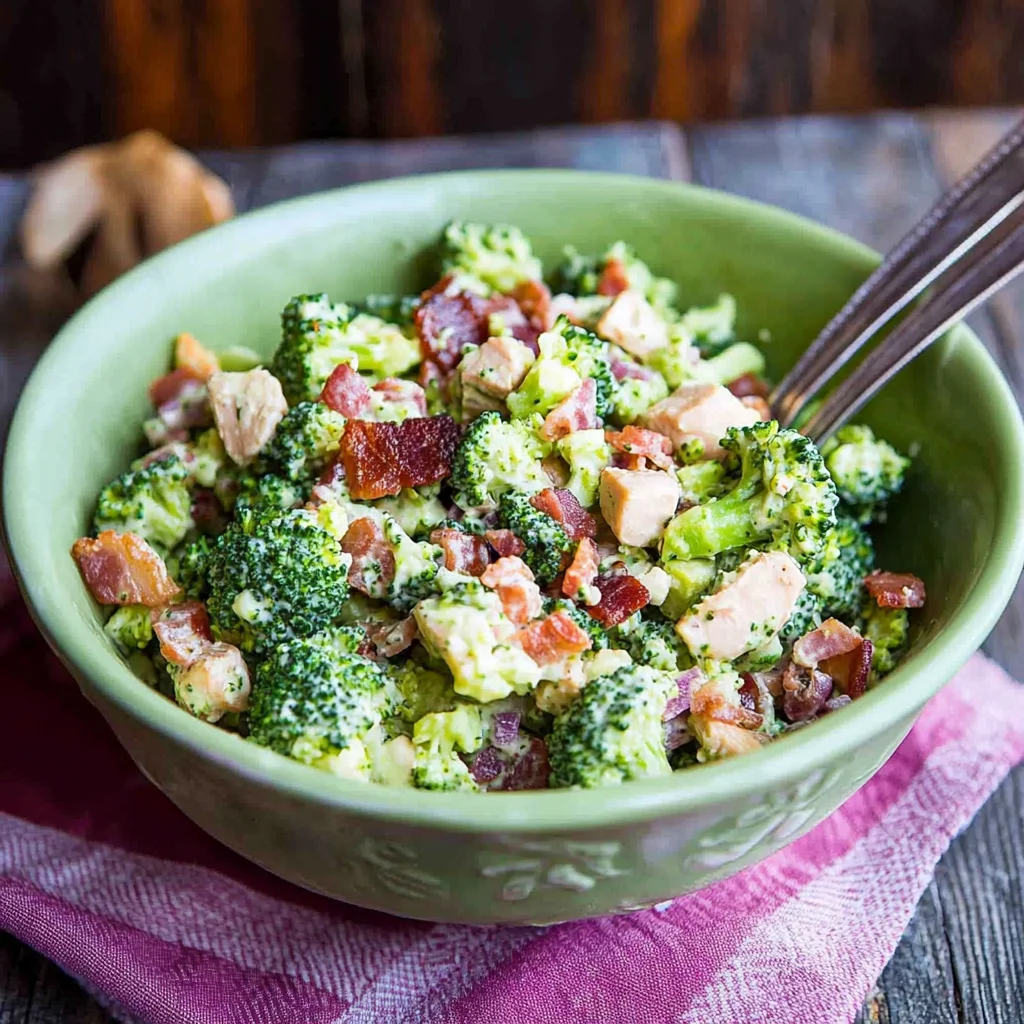 Classic Turkey Bacon Broccoli Salad Recipe