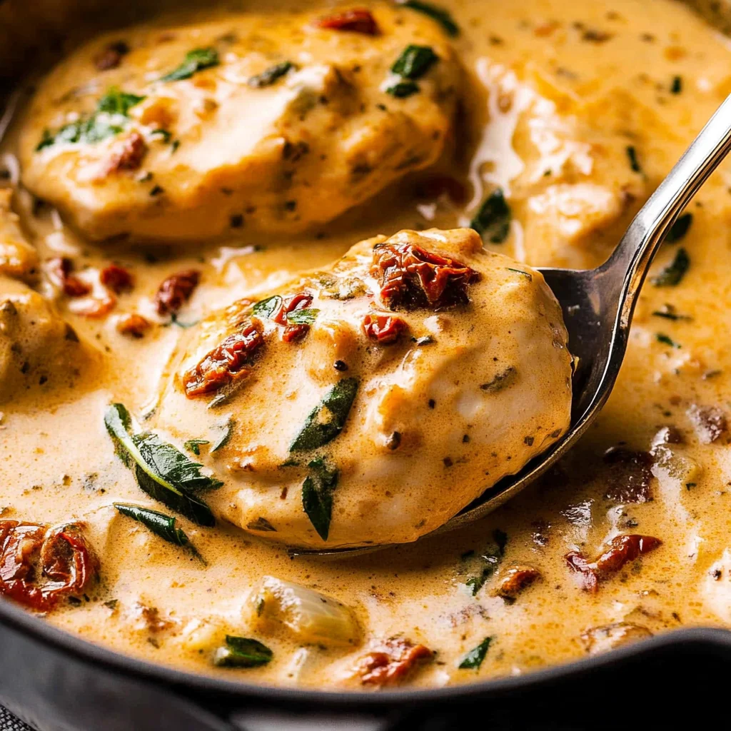 Creamy Chicken with Sun-Dried Tomatoes
