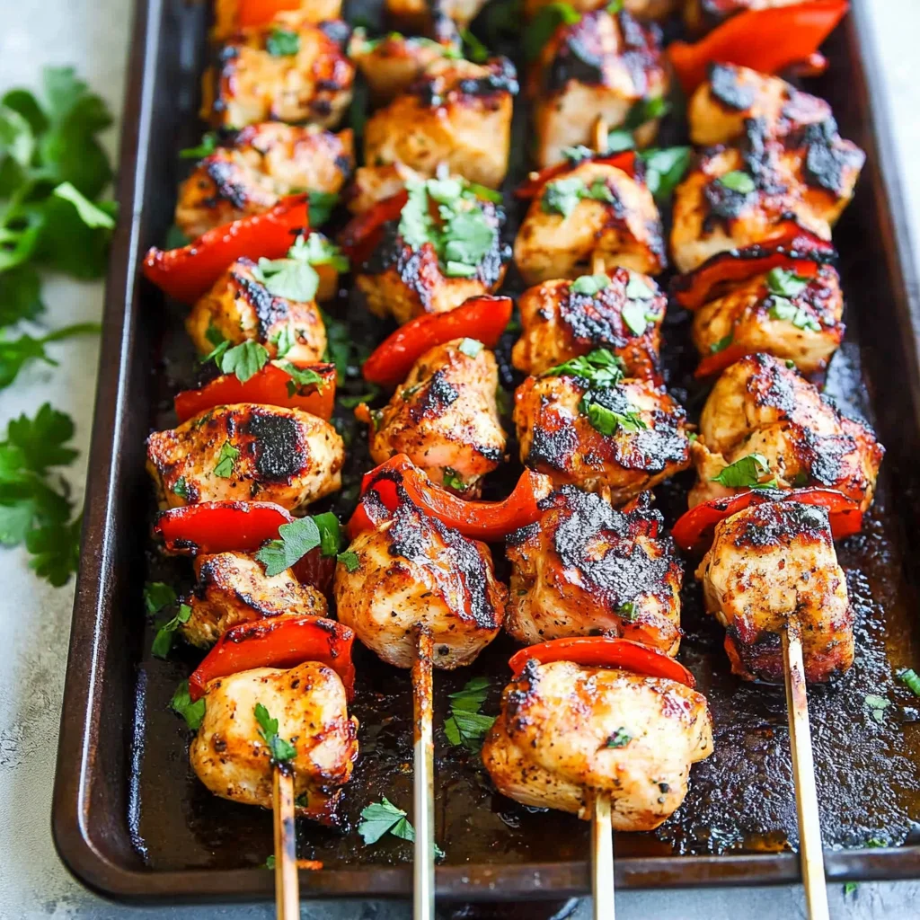 Grilled Smoked Paprika Chicken Kabobs