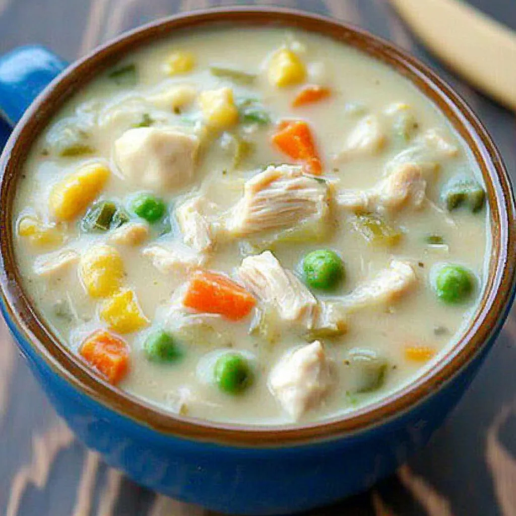 Healthy Chicken Pot Pie Soup Recipe