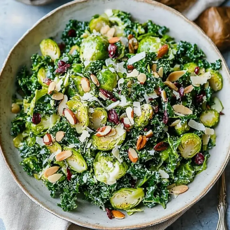 Kale and Brussels Sprout Salad