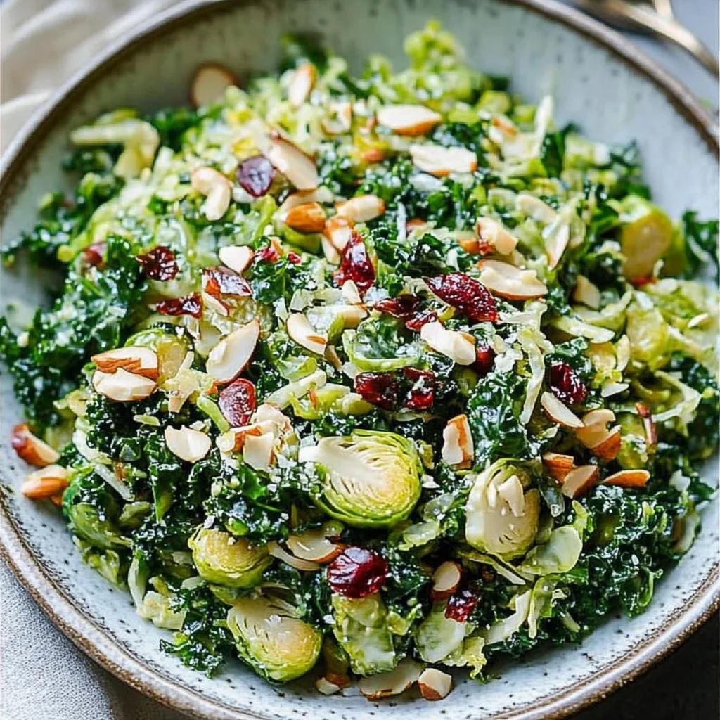 Kale and Brussels Sprout Salad