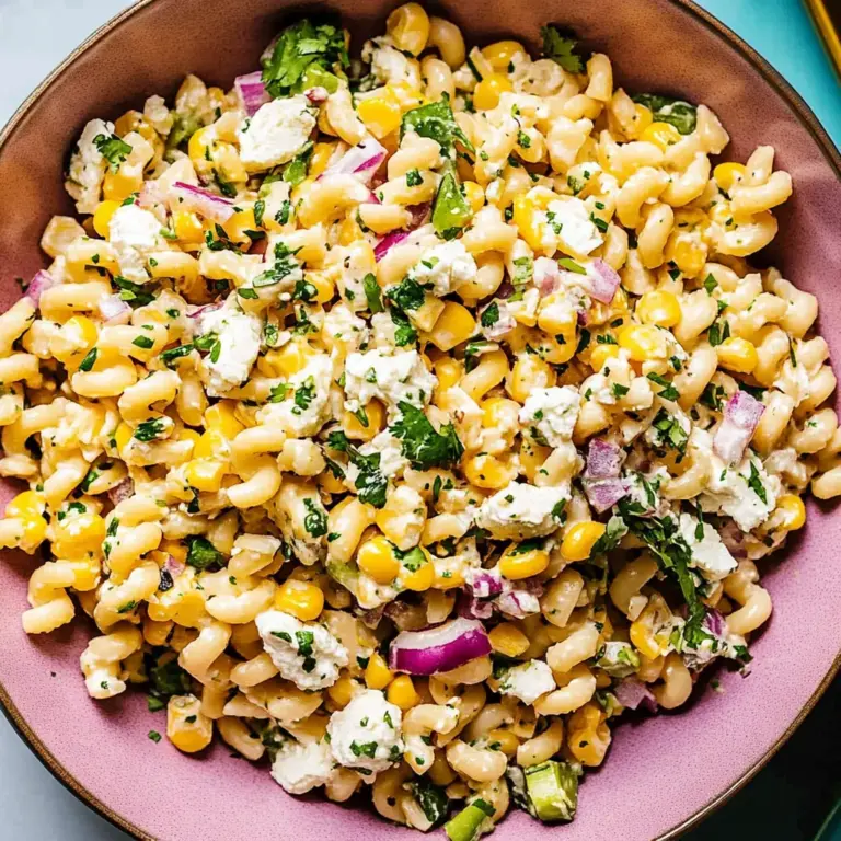 Mexican Street Corn Pasta Salad Recipe