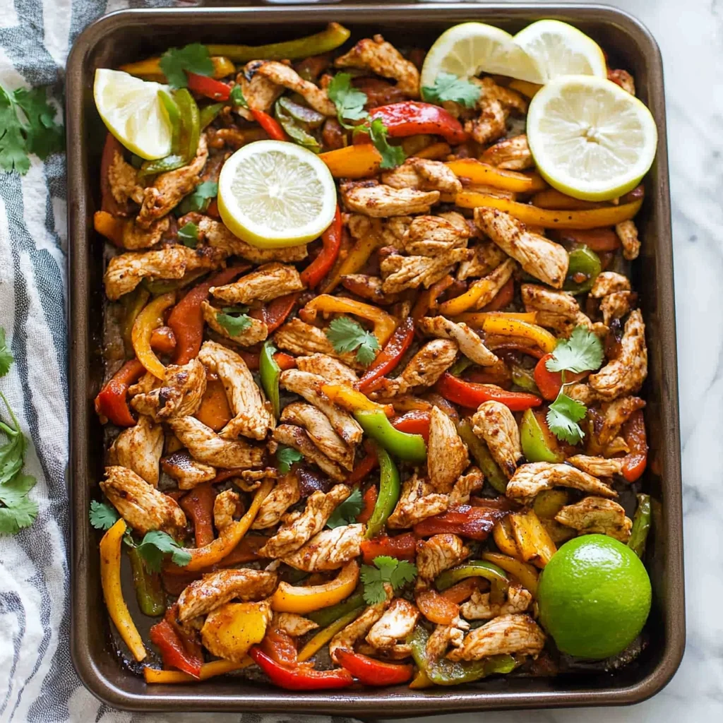 Sheet Pan Chicken Fajitas