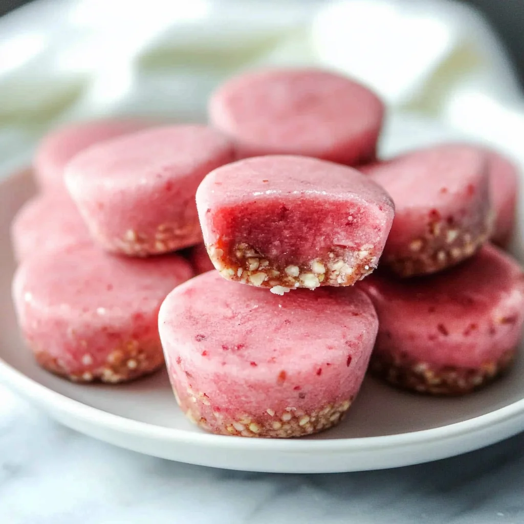 Skinny Frozen Strawberry Bites