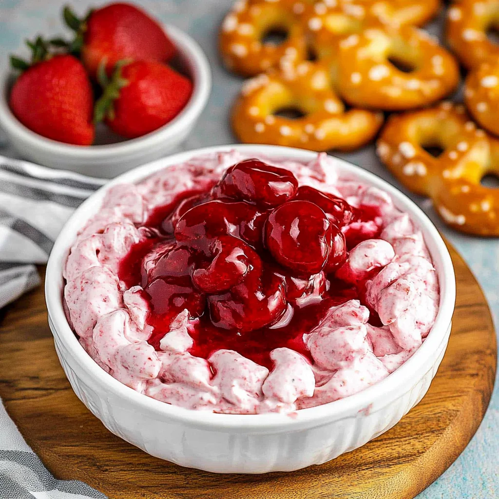 Strawberry Pretzel Salad Dip Recipe