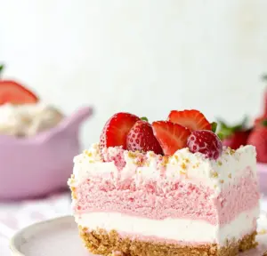 Strawberry Shortcake Ice Cream Cake