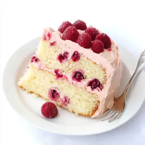 White Chocolate Raspberry Layer Cake